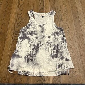 Universal Thread Black and White Tie-Dye Tank Top